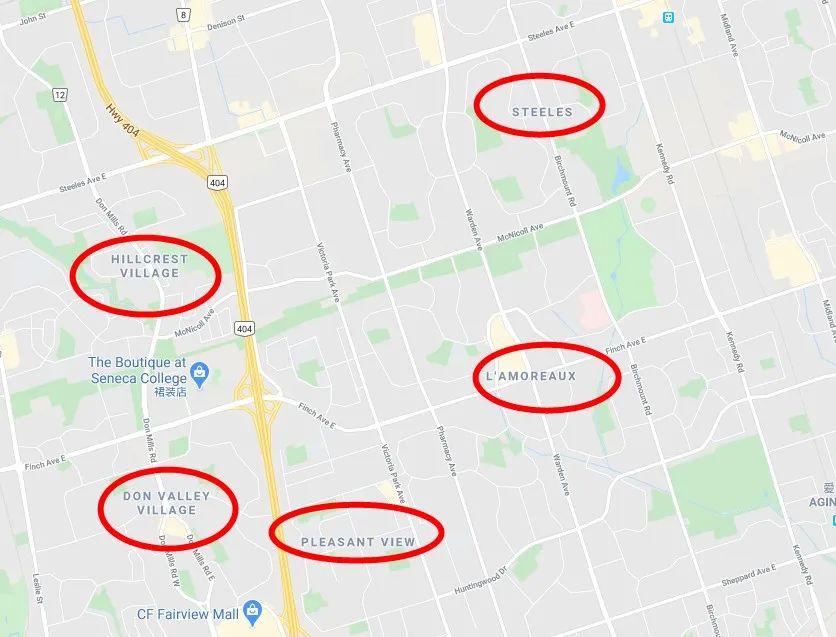 多伦多公布确诊地图!士嘉堡华人区严重!yonge-finch有几百例!