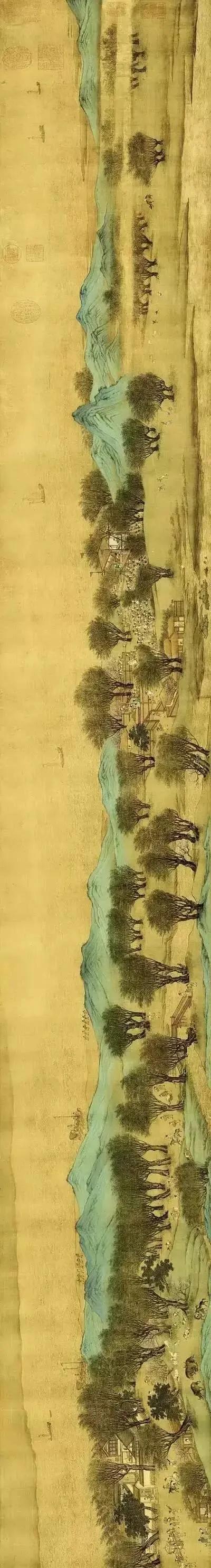 河上明清 中国屏風 清明上河図 モチーフ アンティーク 年代物 間仕切 屏風 古董局中局--北京故宫的《清明上河图》是赝品？_搜狐网