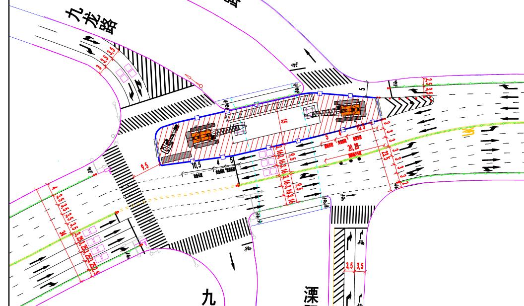 今晚起北横通道这个工程施工改造,期间部分道路禁止通行,公交线绕行