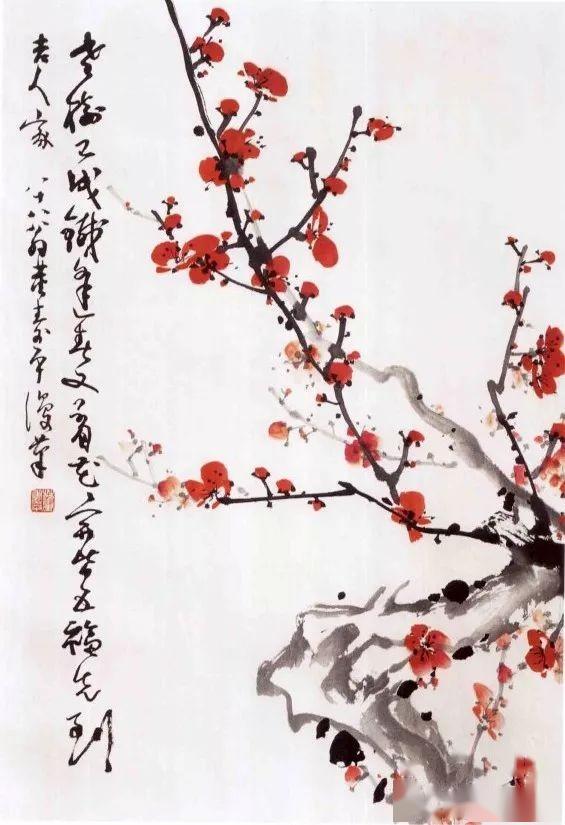 有目共知标格好，这般才是画梅花——董寿平梅花作品欣赏_搜狐网
