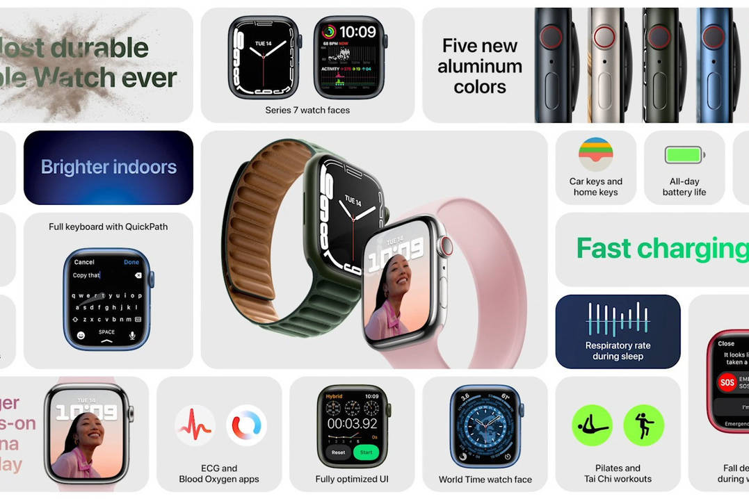 2999元起，Apple Watch Series 7價格與發售日期公布
