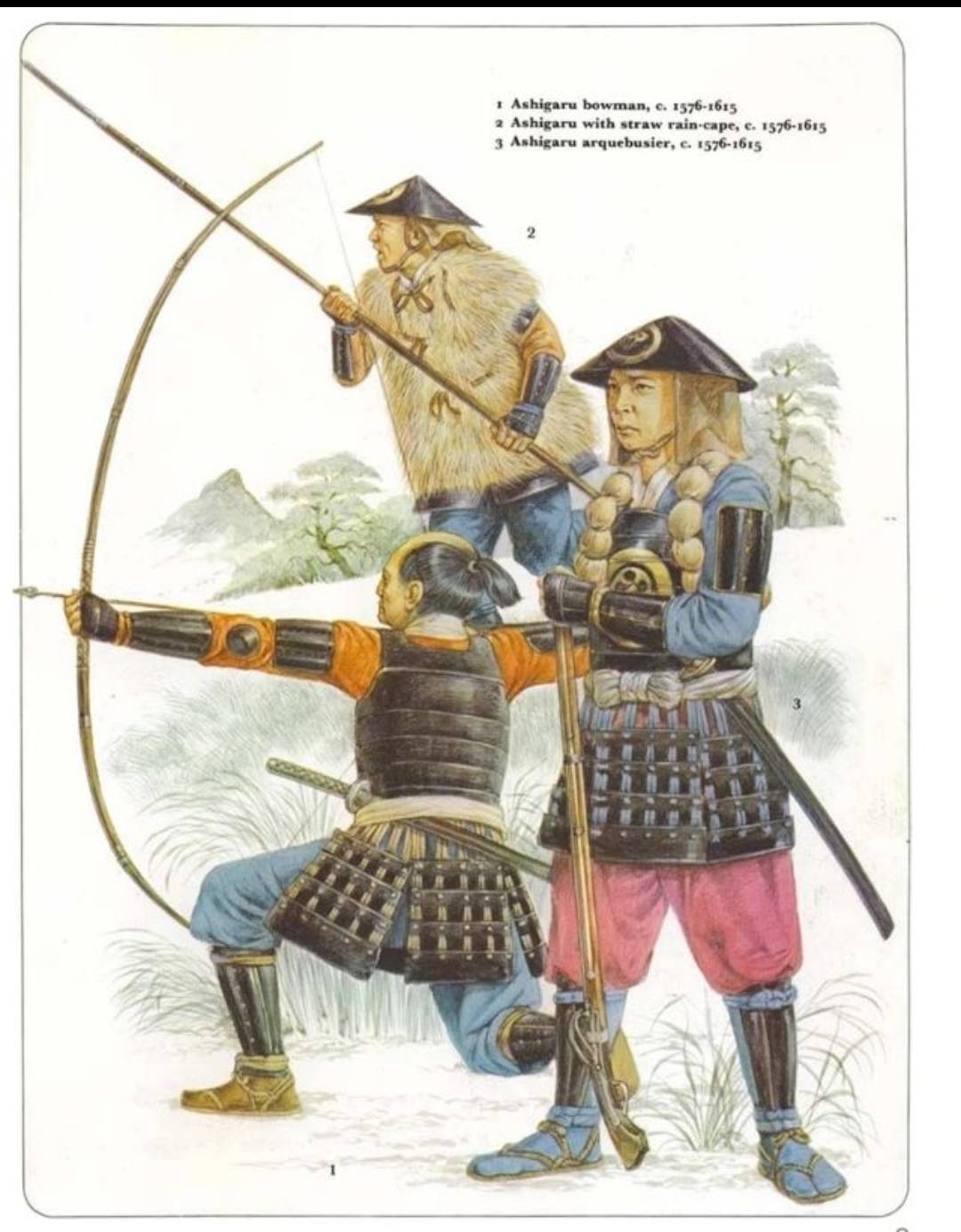 原创日本战国时代足轻武士