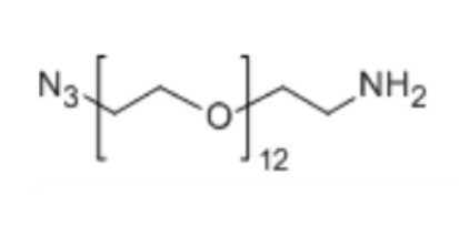 n3-peg12-nh2  中文名称:叠氮-十二聚乙二醇-氨基 cas no:n/a 分子式