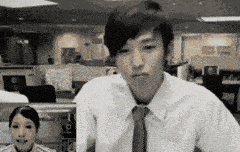 搞笑gif趣图,程序员打招呼的方式给大爷整笑了