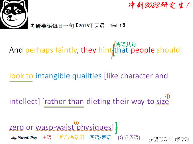 在"to size zero or wasp-waist physiques"中,"or"后连接的是个名词