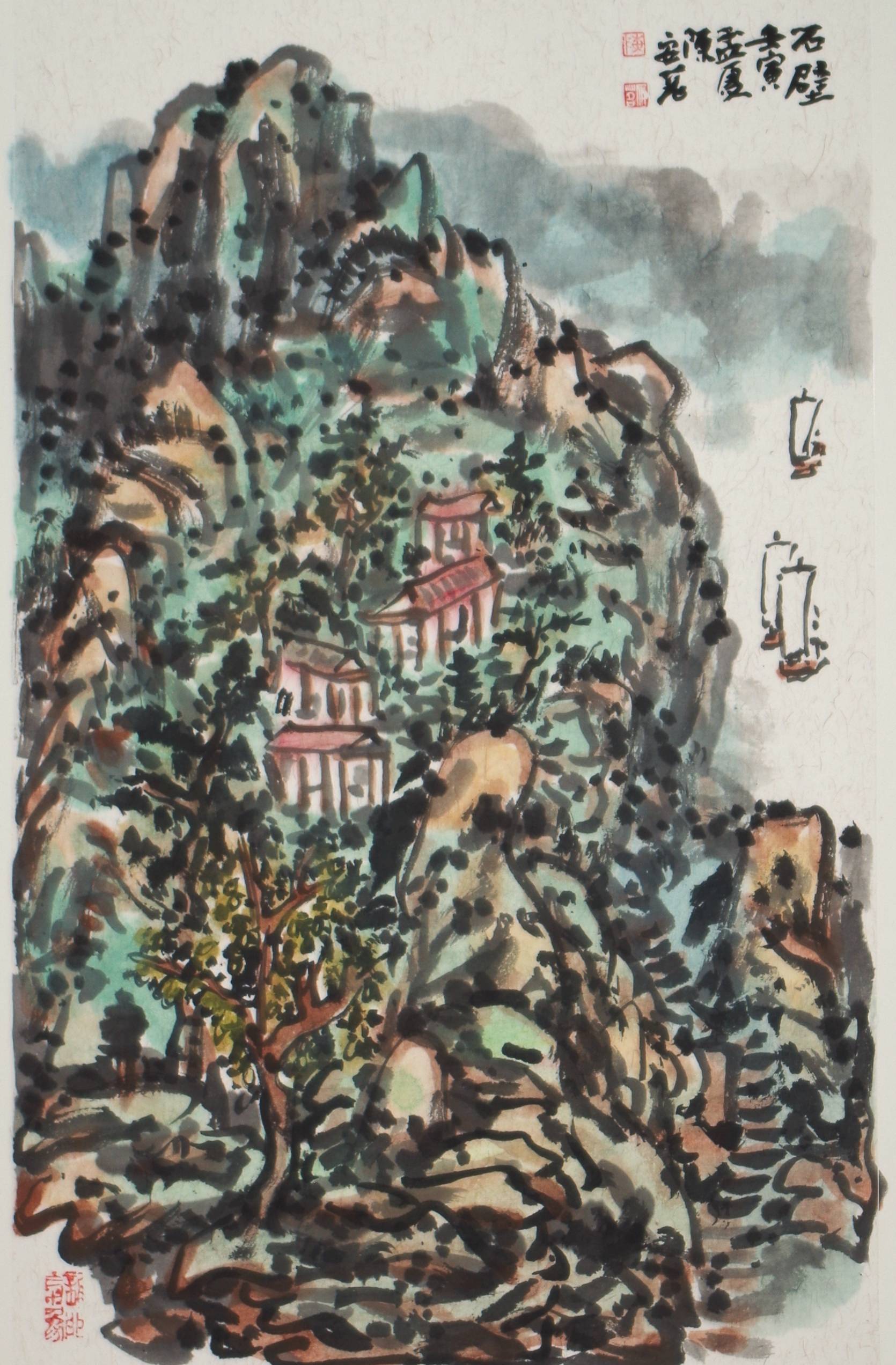 [每周画题] 陈安明山水画(020) 重温"六法"_气韵_cmx_中国