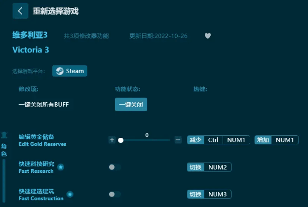 维多利亚3修改器最新版（怎么用）无限时间，无限资本等