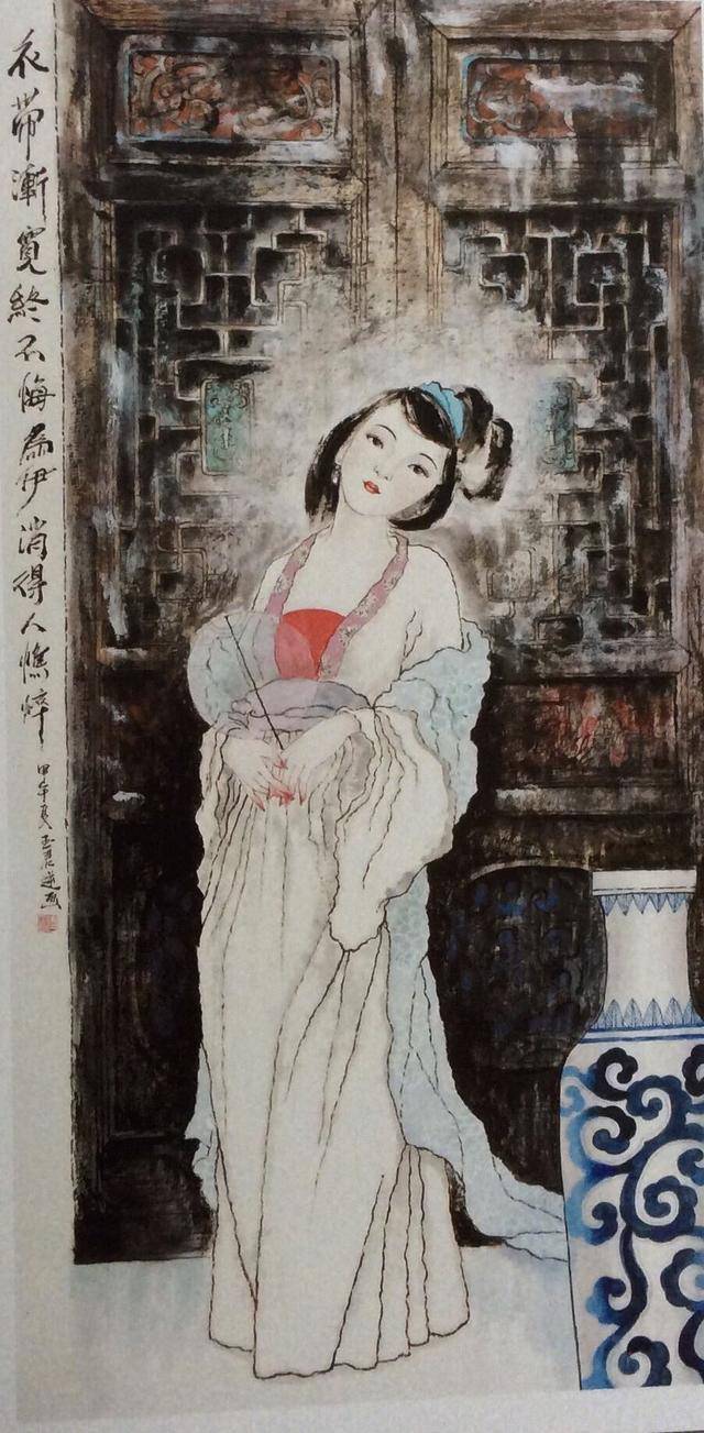 女画家陈玉君美女画欣赏之一