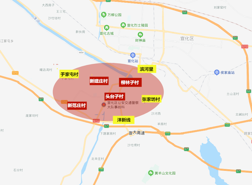 关注【征地600多亩】宣化滨河新城 大规模路网开工建设 征迁启动在即