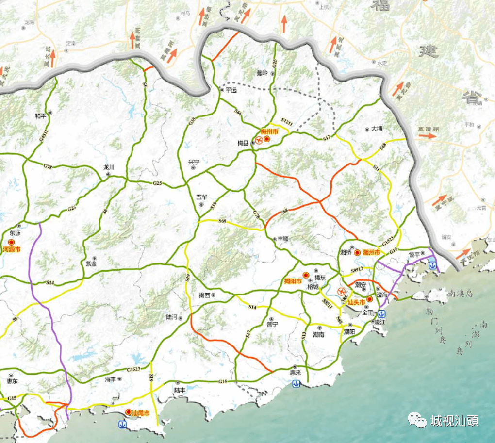 年的新建项目,汕饶沿海高速,梅潮高速南延线是2026-2035年的新建项目