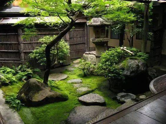 日式禅意庭院.