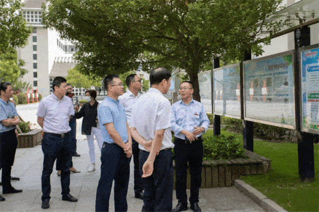 市委常委,宣传部长沈国通到普陀二中检查创城及防疫工作01态动育教