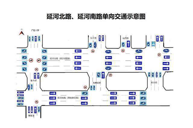 延河南路延河北路实施单向交通组织高峰期回落明显提前