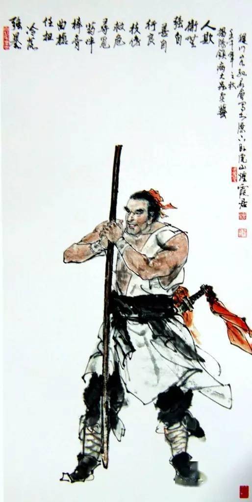 水浒传:国画109将终于集齐,必须收藏!