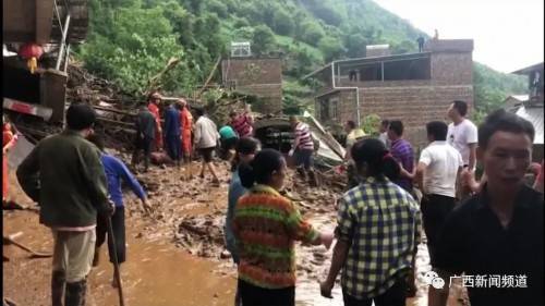 暴雨|广西强降雨已造成30余万人受灾 1人死亡！1人失联