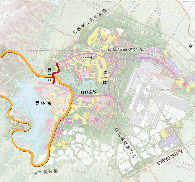 高高高高高颜值成都东部新区首条环线西一线竣工通车