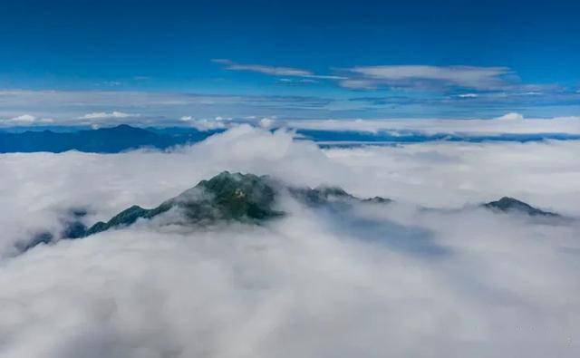 太美了!汉中龙头山又现云海美景