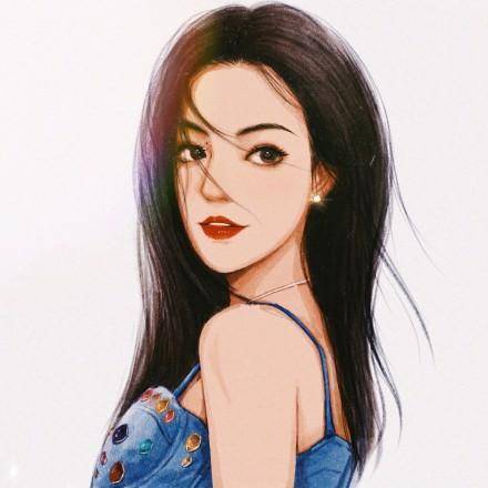 「头像」分享一组超好看的手绘女生头像