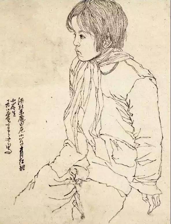 中央美院中国画学院院长唐勇力线性素描欣赏