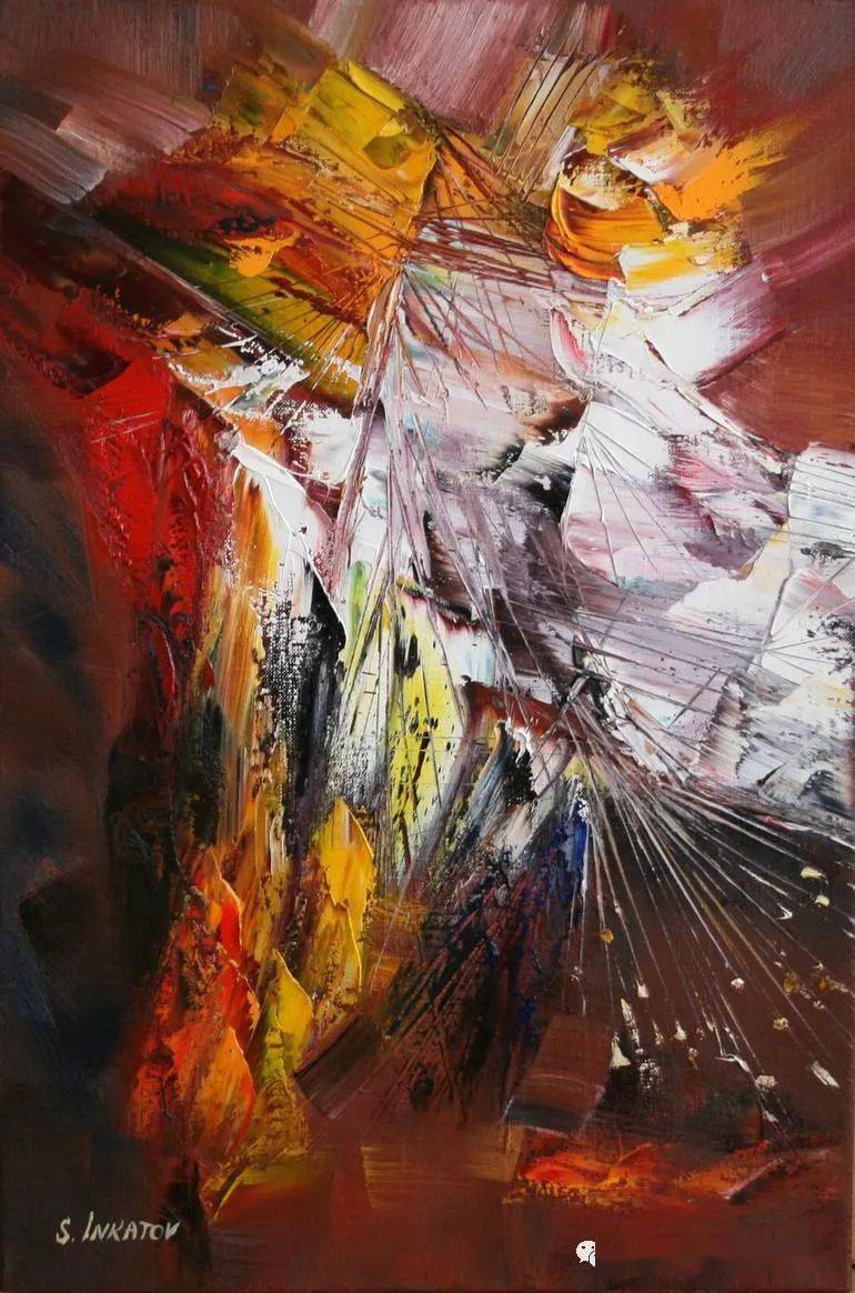 大众艺术网激情在不断堆积的刮刀下诞生爱沙尼亚现代抽象派画家谢尔盖