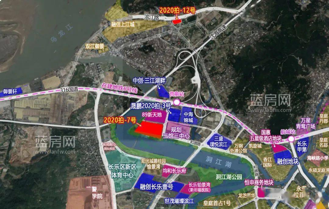 2020拍-8号地块位于长乐区航城街道下朱村,规划榕航路两侧,爱心路