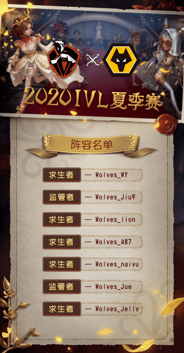 第五人格战队巡礼狼队