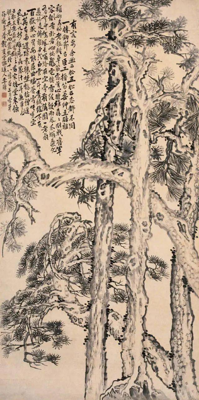 上百幅历代名家画松作品欣赏,收藏学习