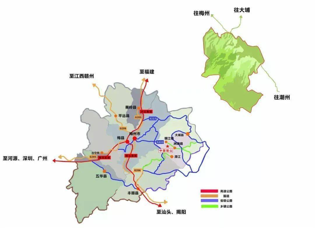 梅州市大埔县各镇gdp_梅州市大埔县地图(3)