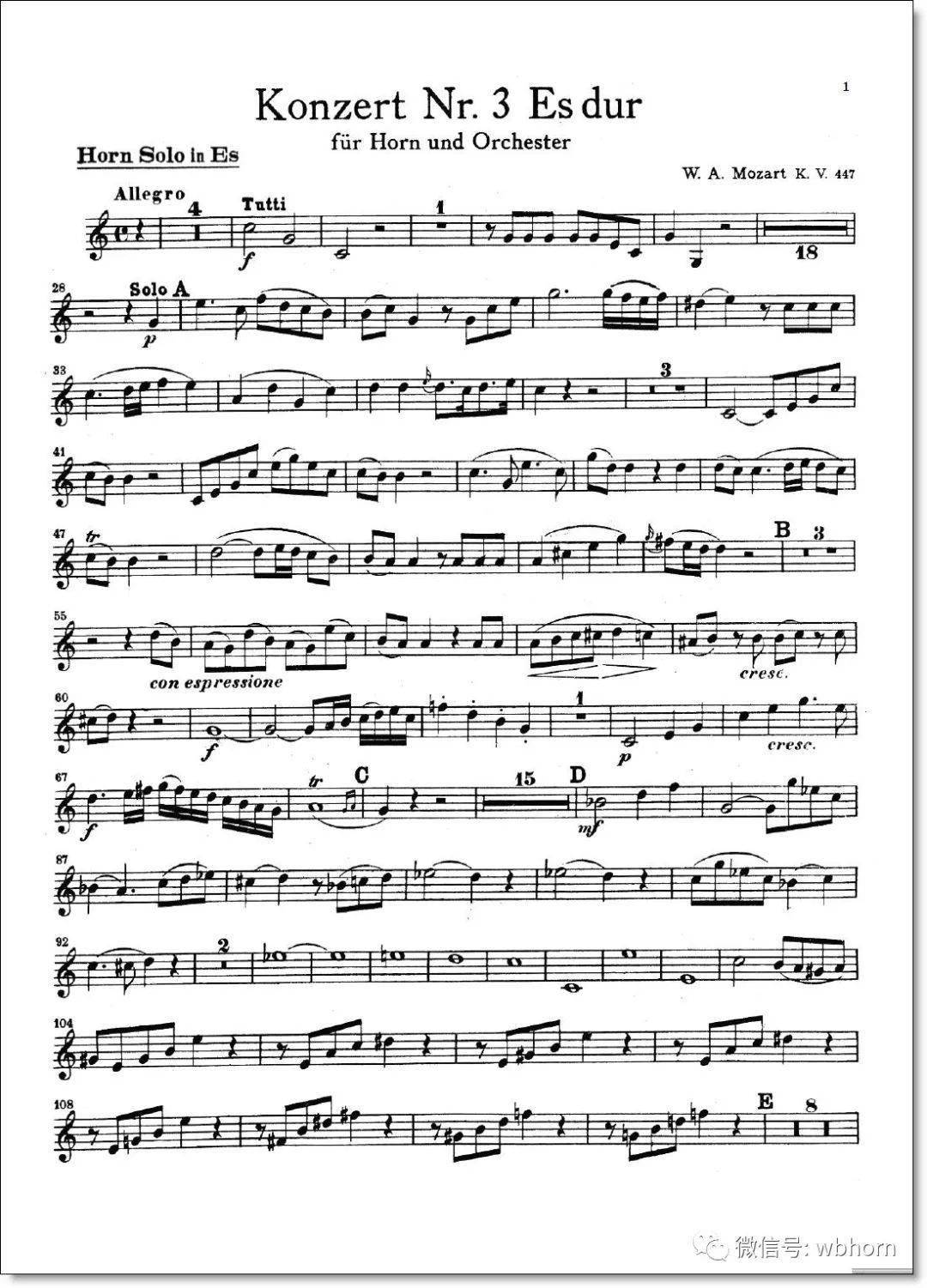 y06莫扎特降e大调第三圆号协奏曲