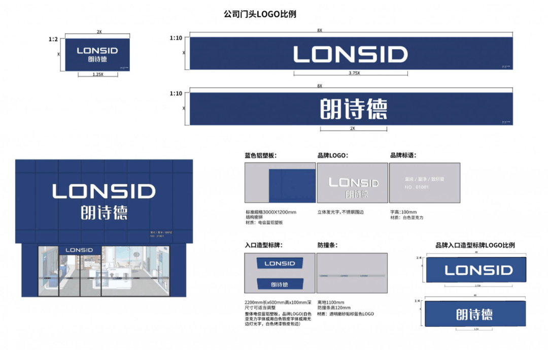 看到的就是  前台的背景 它代表了消费者对于 所以朗诗德在门头和前