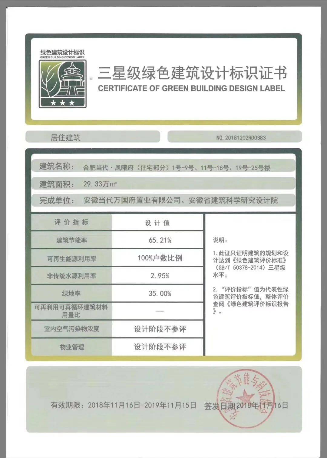 喜报|当代置业第5个绿建三星运行标识!-搜狐大视野-搜狐新闻