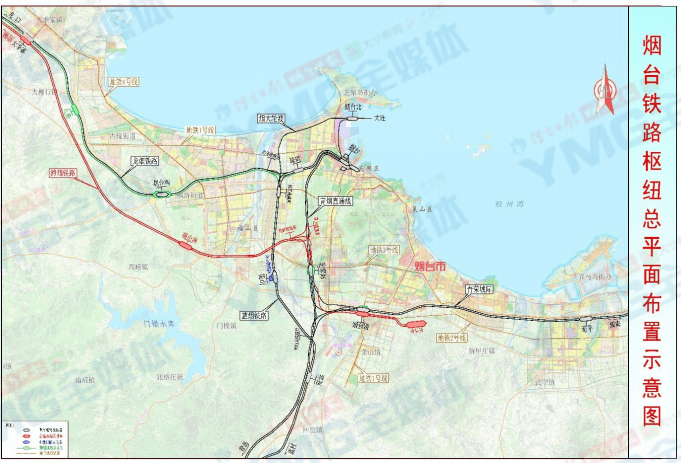 新建线路由昌邑南站引出,途经潍坊昌邑市,青岛平度市,烟台莱州市,招远