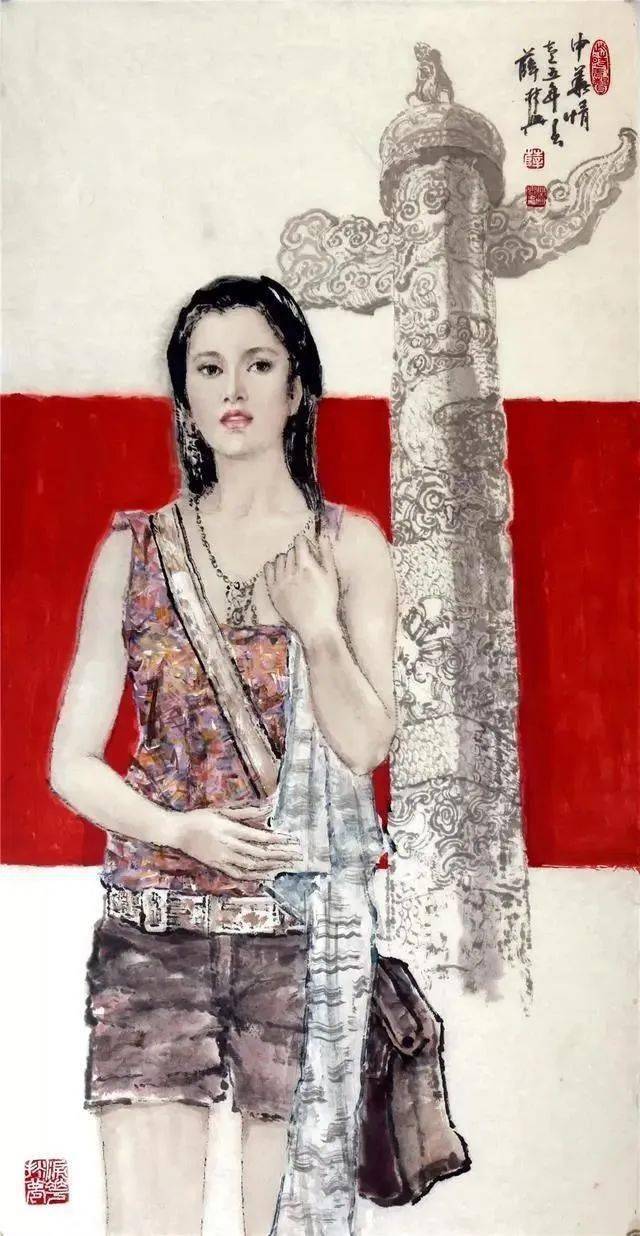 这波水墨美女,人见人爱!每一个人物都具有东方诗意化和现代美感