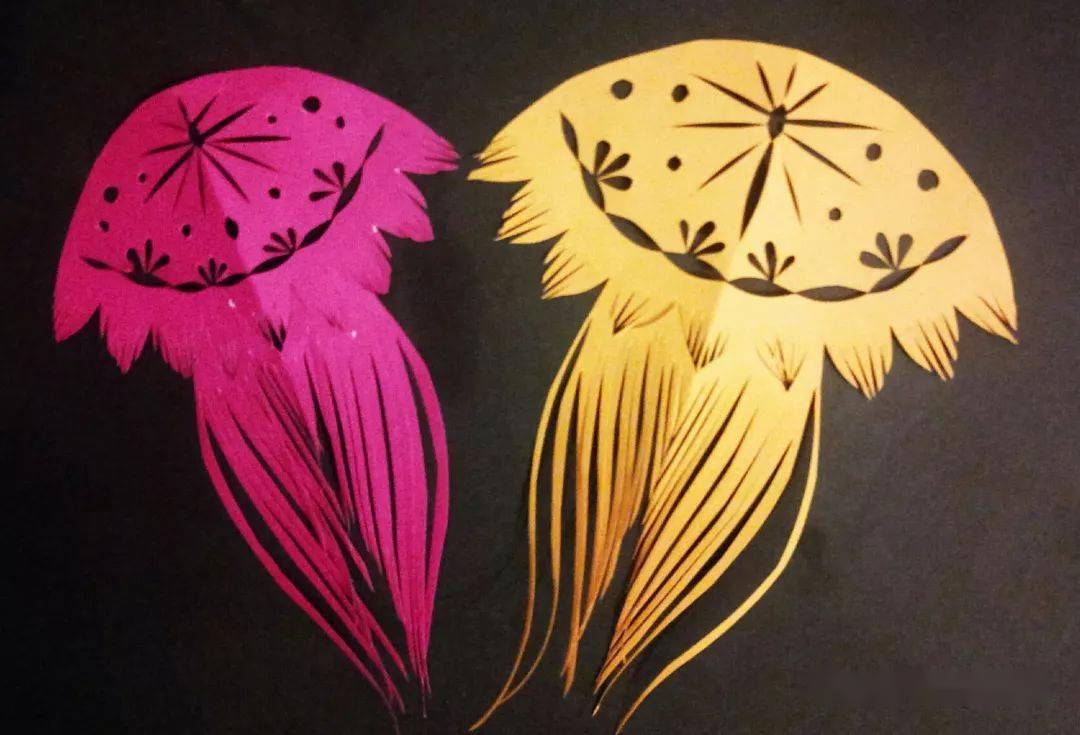 【零基础学剪纸】水母——秦慧老师脱稿剪纸教程(22)