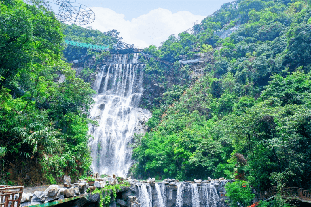 相约7月5号清远 古龙峡玻璃桥大峡谷,网红河谷万丈崖瀑布群一天 游