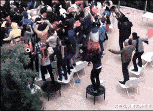 搞笑gif趣图印度交警是这样治理违章的