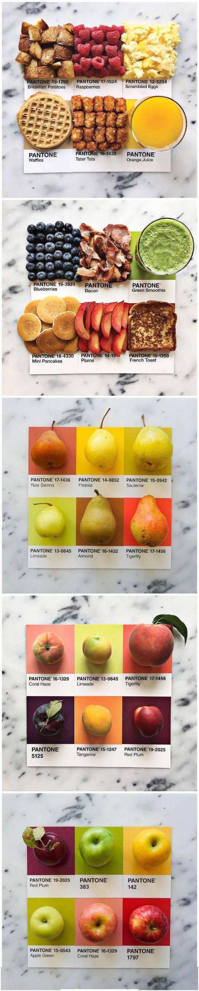 创意|是这样没错！创意 | 食物的色卡