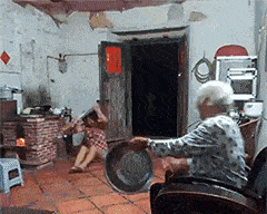 搞笑GIF: 隔着屏幕都能感觉到疼