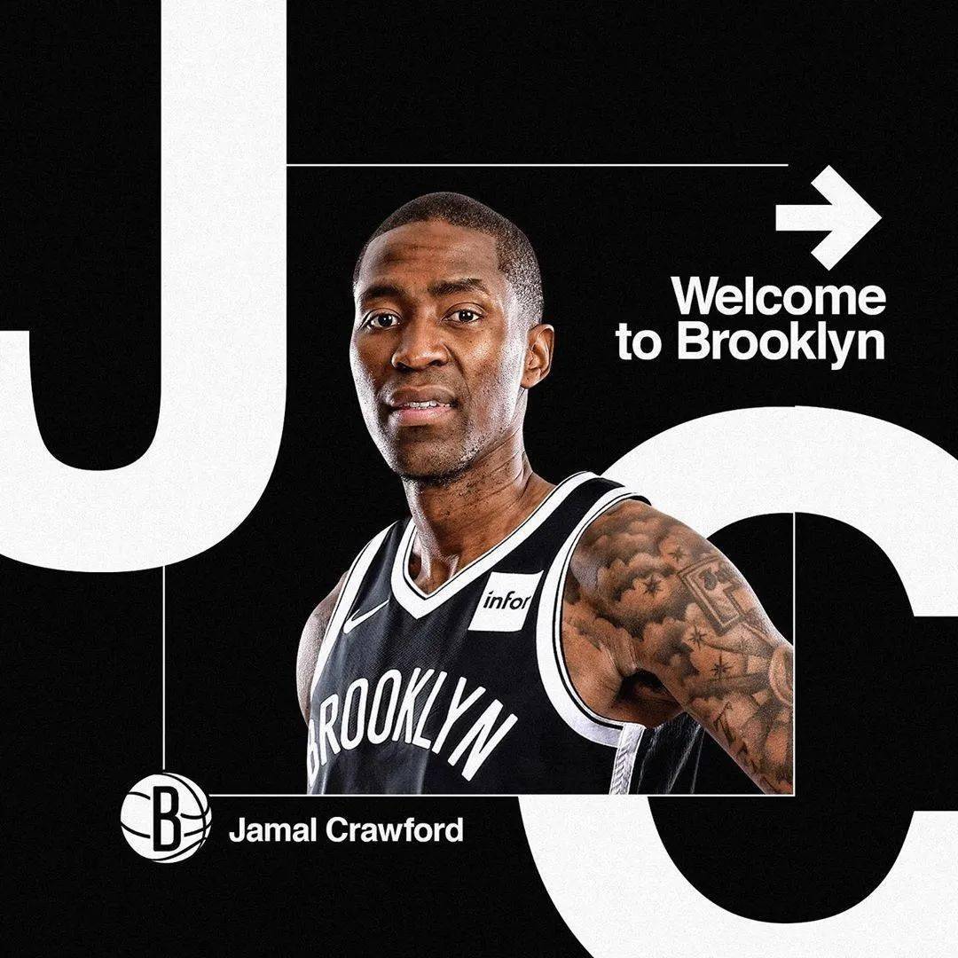 brooklynnets 篮网官方宣布:正式签约 jamal crawford (贾马尔