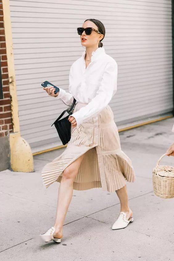 衬衫|这条裙子流行了四十多年，只因它能遮肉，每个女人都该有一条！