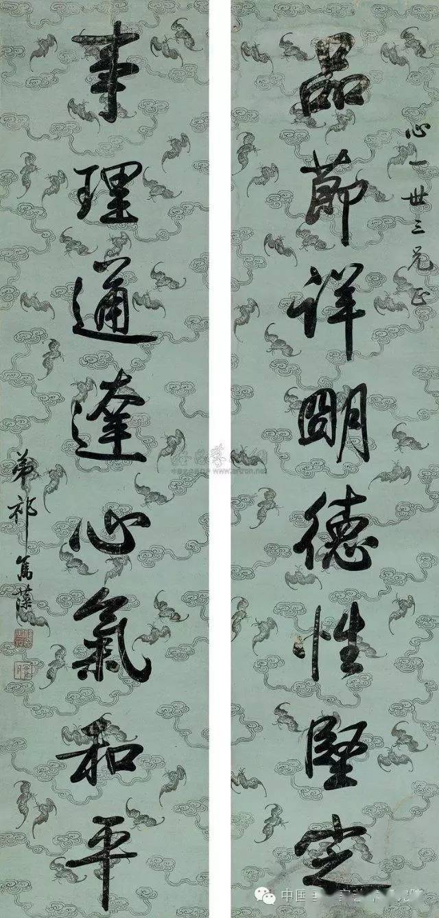 600年来,名家书法对联精选100副