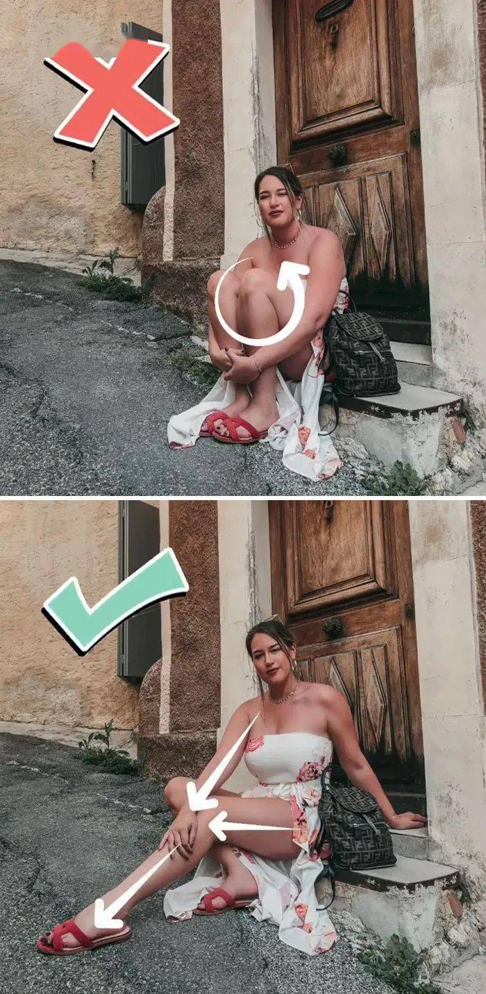 ins|换个姿势轻10斤?!ins网红pose对比照爆火,网友:不上镜的原因找到了