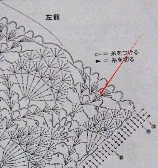 美丽的短袖"雀羽钩衣",领子真好看!