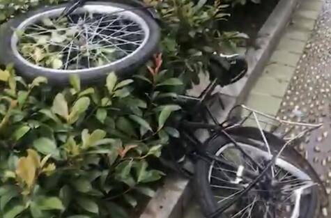 男孩|一小区天降自行车险些砸人：9岁男孩被绊倒从18楼泄愤扔下