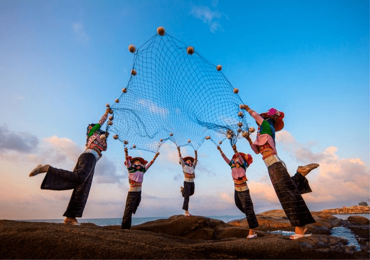 74福建名人丨惠安女海天风景