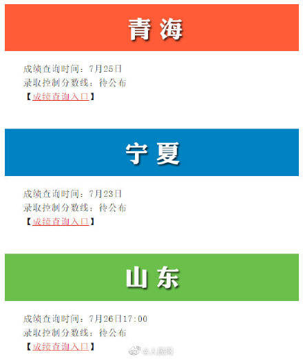 入口|戳这里！2020高考查分入口 都帮你整理好了