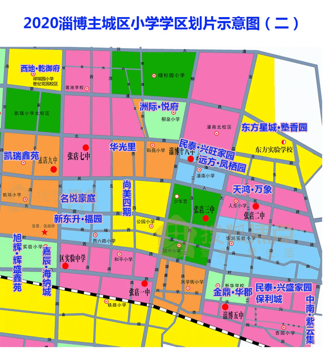 新校齐润小学……2020年淄博主城区学区划片