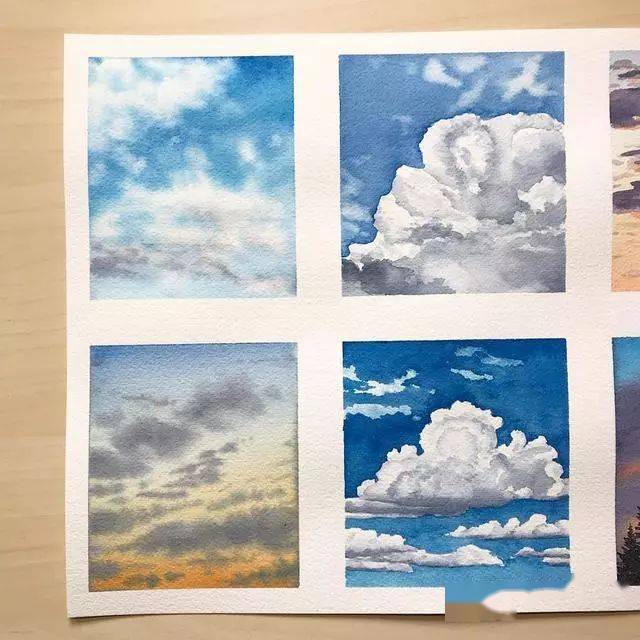 适合新手的水彩风景画画面简单但意境十足