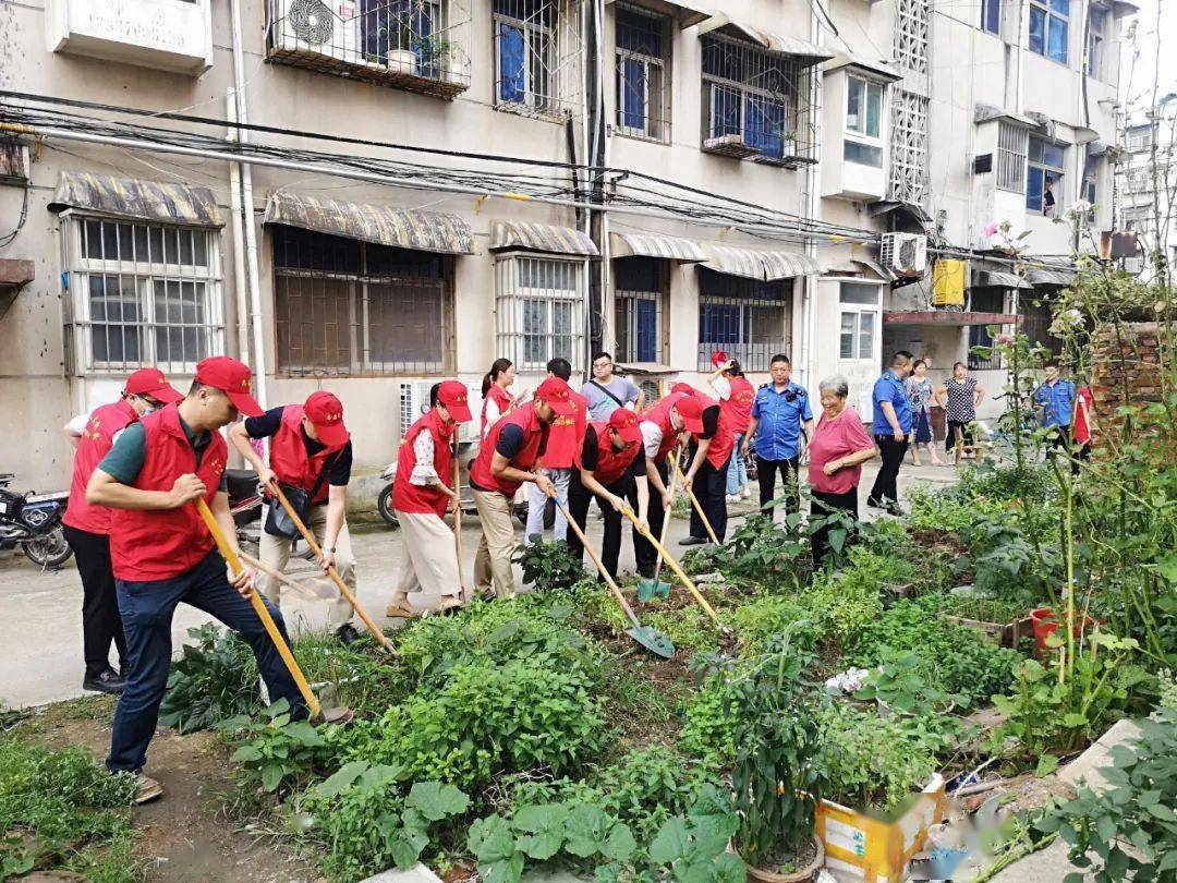 7月30日,工区东社区与共建帮扶单位信阳市人大常委会办公室工作