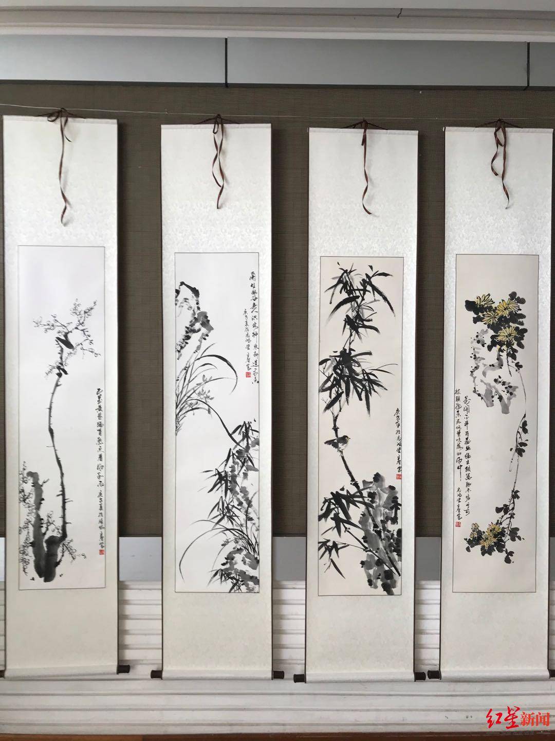 王智|食堂成了他的展厅 德阳一食堂的厨房内藏着一位国画高手